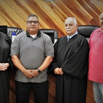 Pro-Tem Judge Smith, President Joaquin, Judge Ulloa, Alex Cardenas